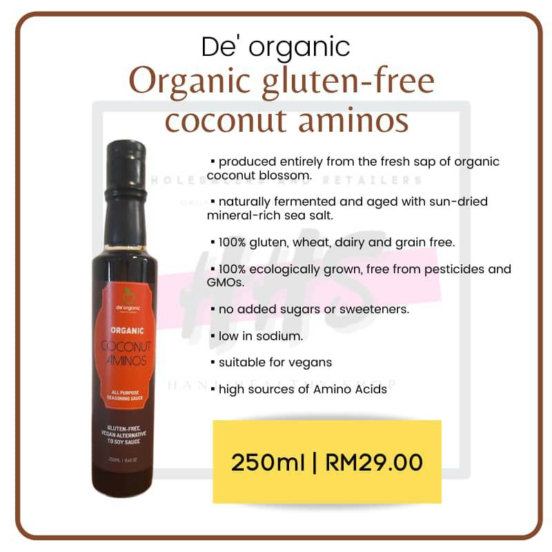 ORGANIC COCONUT AMINOS (KICAP TANPA SOYA) | Shopee Malaysia