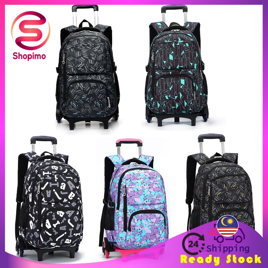 big school bags with wheels