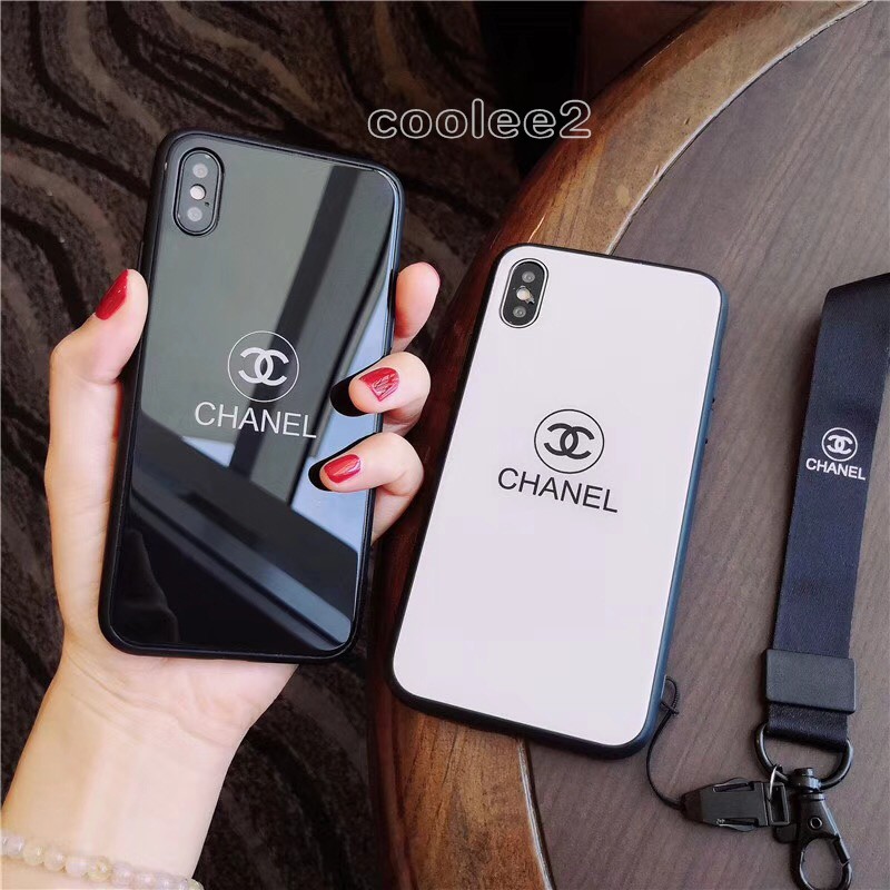 Chanel Iphone 12 11 Pro Max Phone Shell I7 I8plus Anti Fall Shell Xr Ixs Glass Case Shopee Malaysia