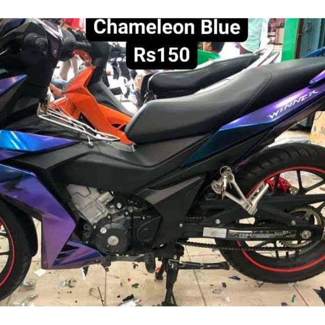 Coverset honda rs 150 chamelion blue  Shopee Malaysia