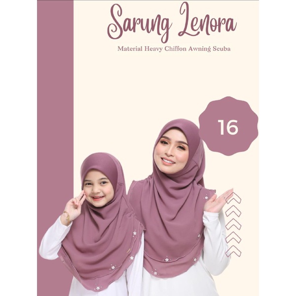 SARUNG LENORA KAIN HEAVY CHIFFON