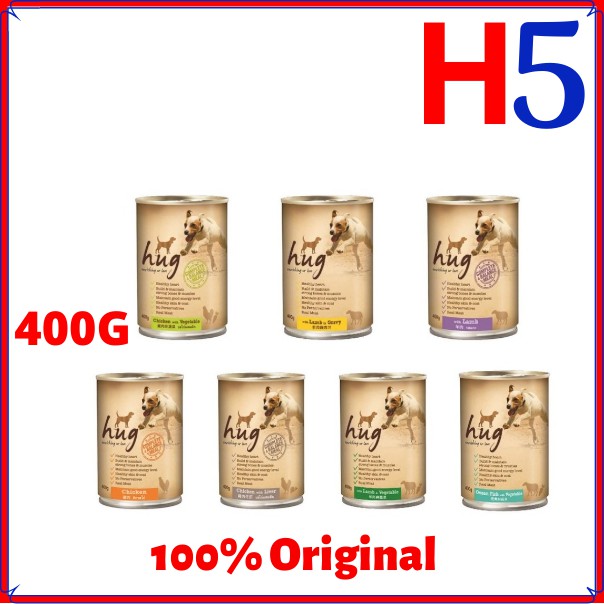 HUG DOG 400G Wet Dog Food/ Makanan Anjing/ Pet Food