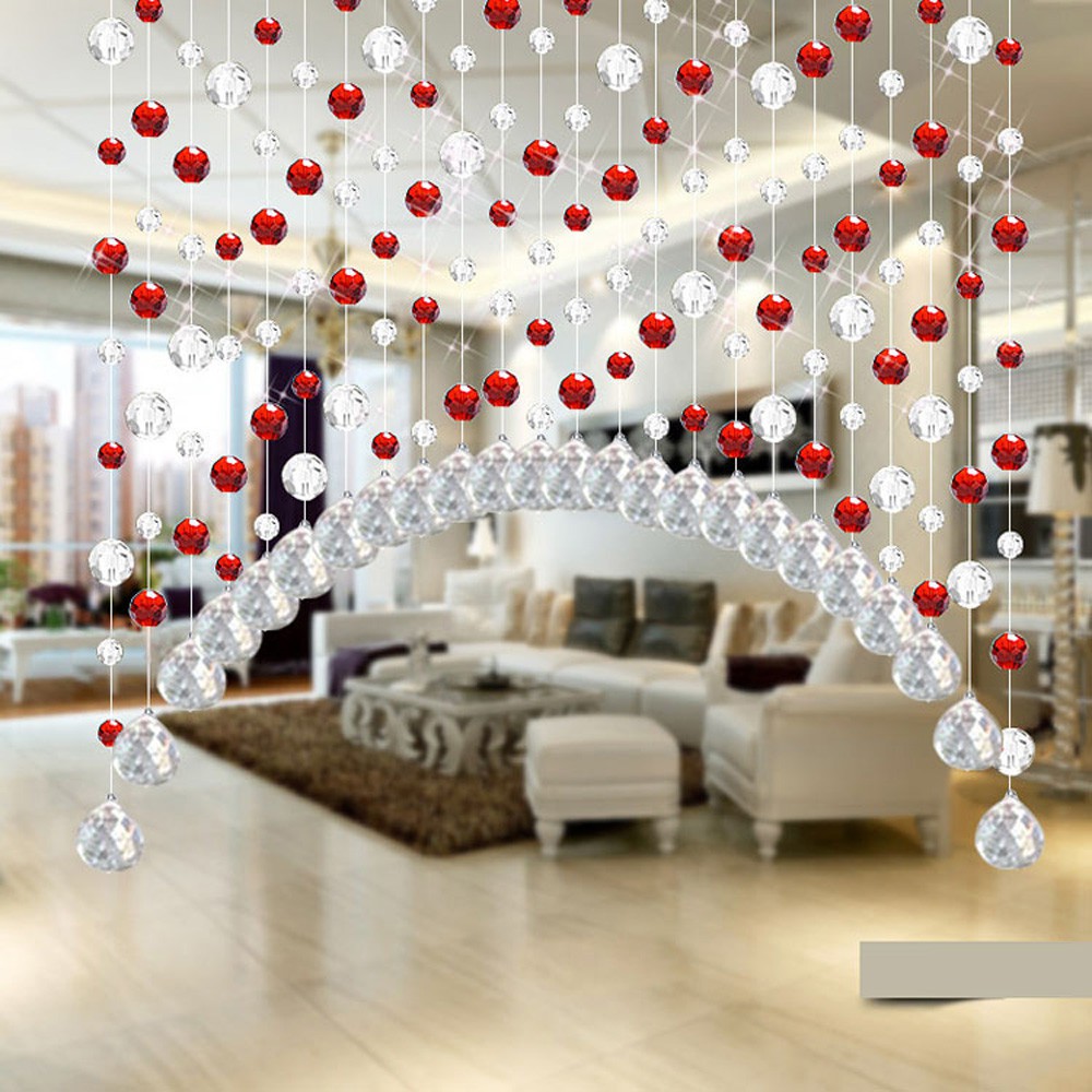 Crystal Glass Bead Curtain Luxury Living Room Bedroom Window Door