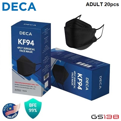 Deca KF94 4PLY Surgical Disposable Face Mask Adult 20pcs (Original