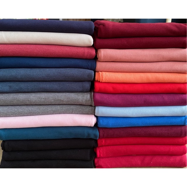 Kain knit cotton polo kain berkolar 0 45 x 10 Shopee 