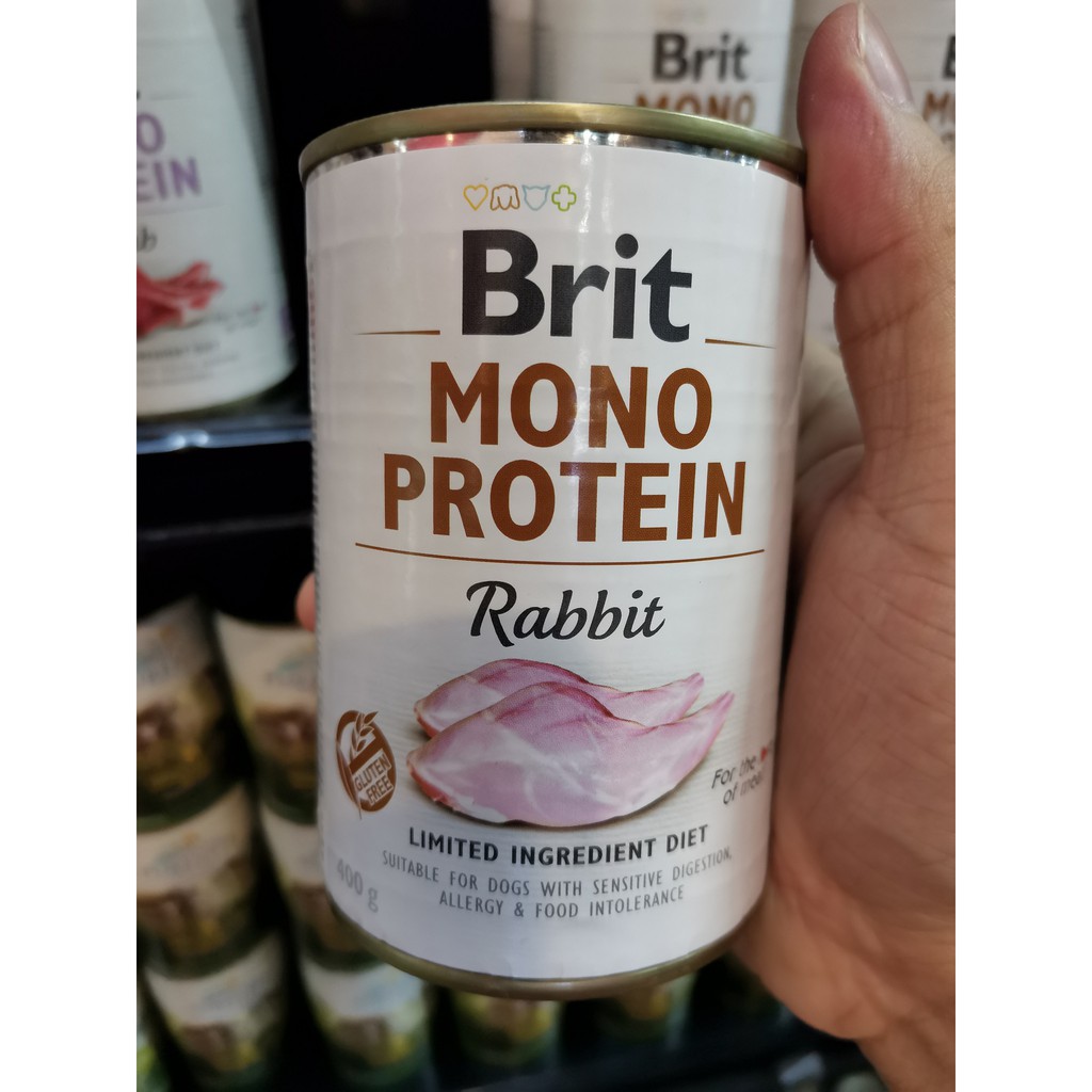 BRIT MONO PROTEIN DOG CAN FOOD RABBIT 400GRAM Shopee Malaysia