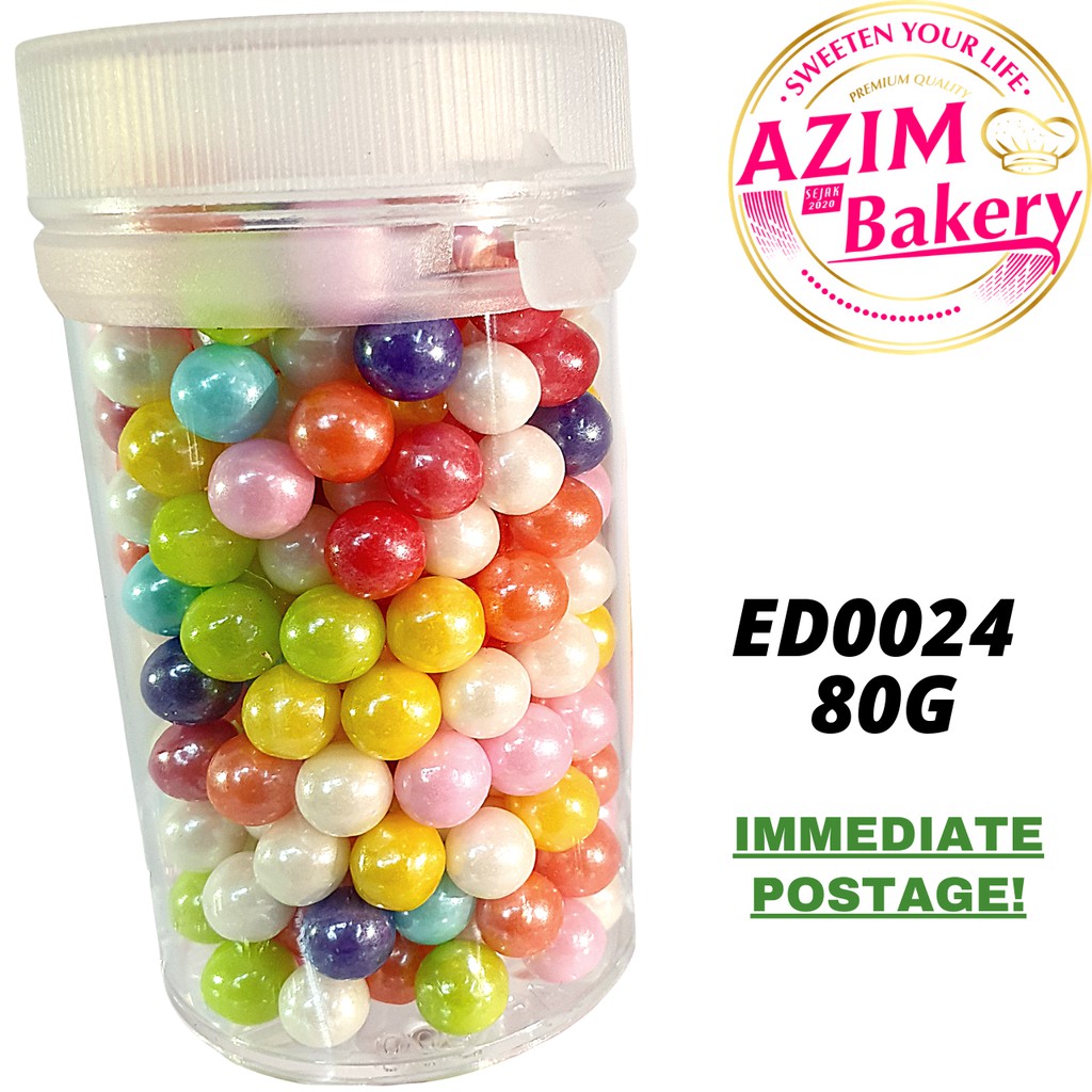 Big Ball Sprinkles 80g | Rainbow Sprinkles | Colourful Sprinkles (Halal) by Azim Bakery