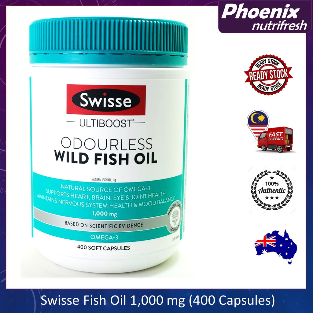 swisse odourless wild fish oil 1000mg