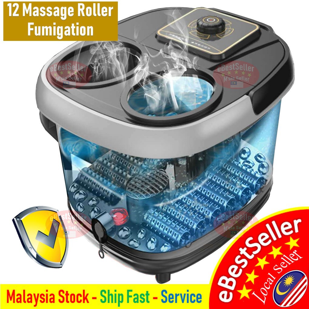 12 X Rollers Foot Spa Bath Massager With Fumigation Dt 888 Healthy