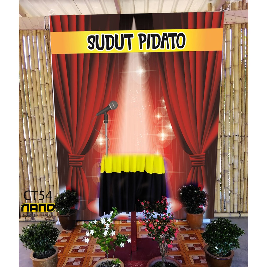 Backdrop Sudut Pidato Bahasa Melayu Sbp01 Shopee Malaysia