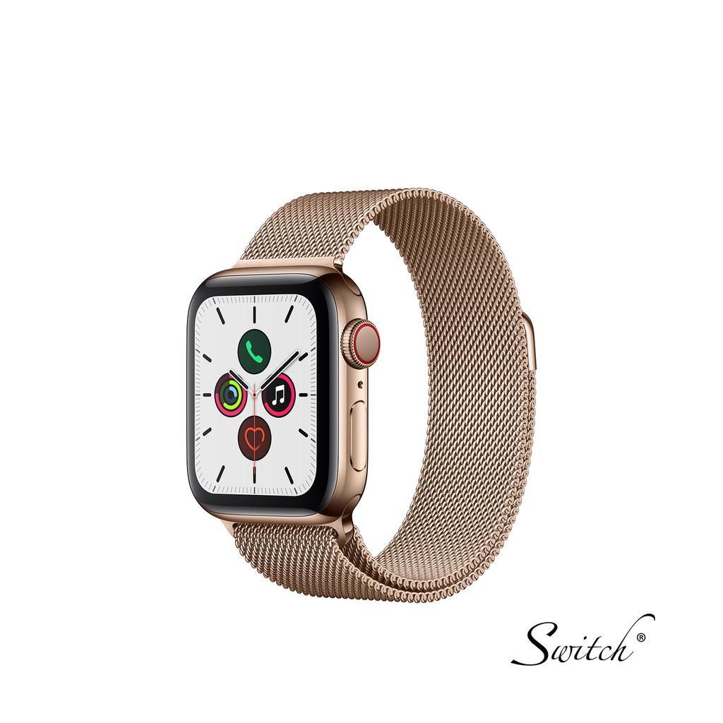 gold milanese apple watch