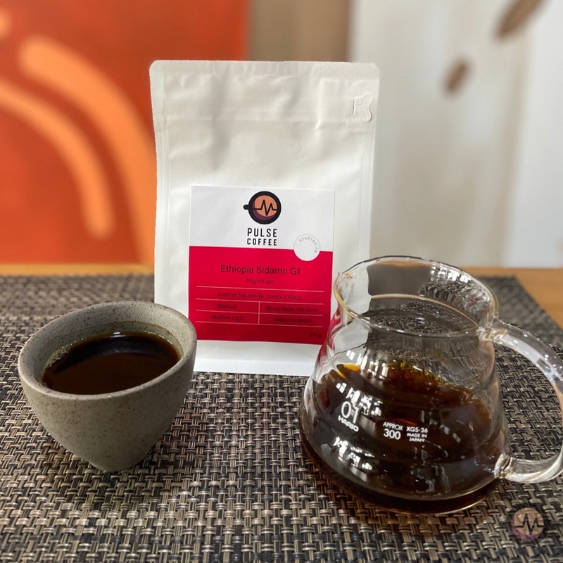 Ethiopia Guji G3 Natural (single origin) by Pulse Coffee (100% arabica roasted coffee beans)