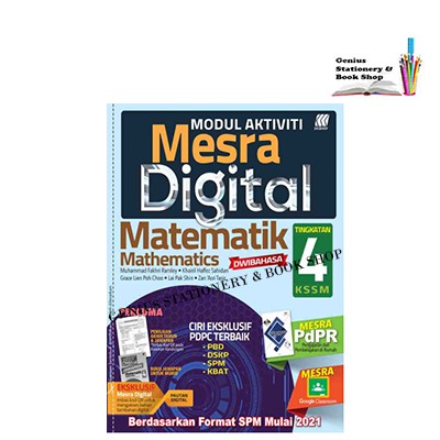 Modul Mesra Digital Kssm Matematik Tingkatan 4 Shopee Malaysia