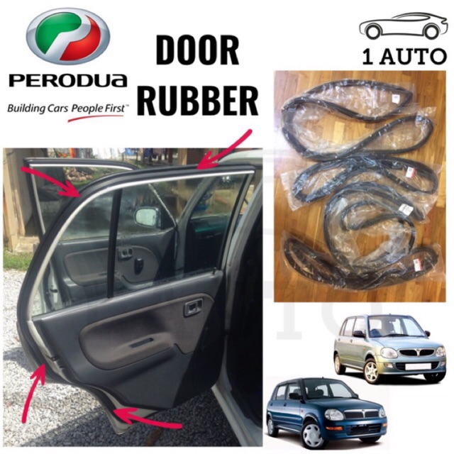 [ORIGINAL PERODUA PART] KELISA DOOR RUBBER WEATHERSTRIP 1 