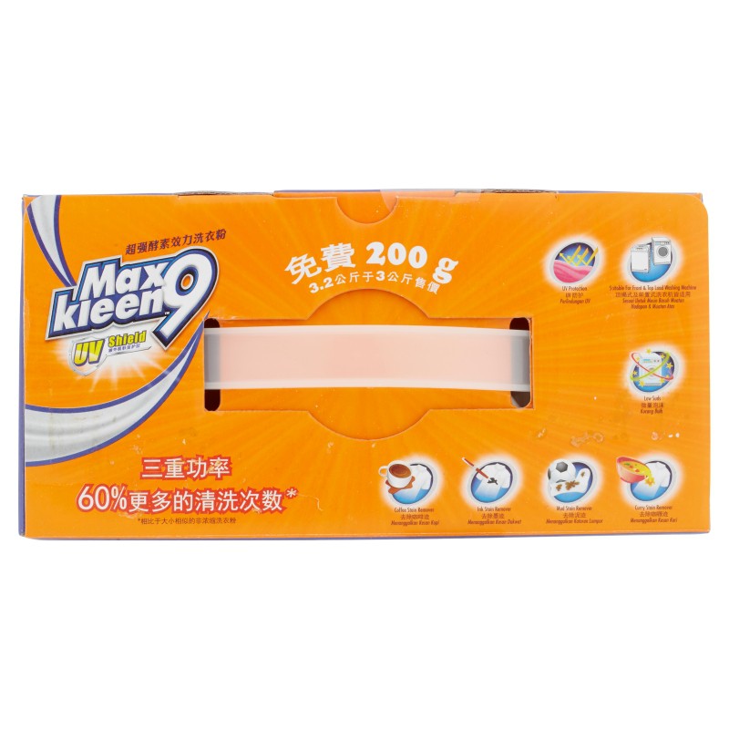 Max Kleen 9 Concentrated Super Enzyme UV Shield Detergent (3kg)