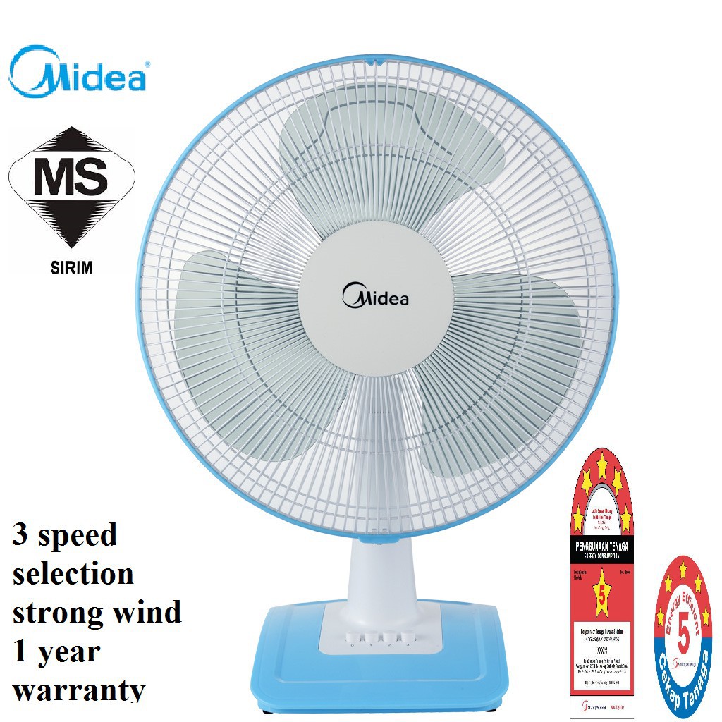 Hot Item Fans Midea Panasonic 12 16 Table Fan Mf 16ft17nb Psn F Mn404 Kipas Meja