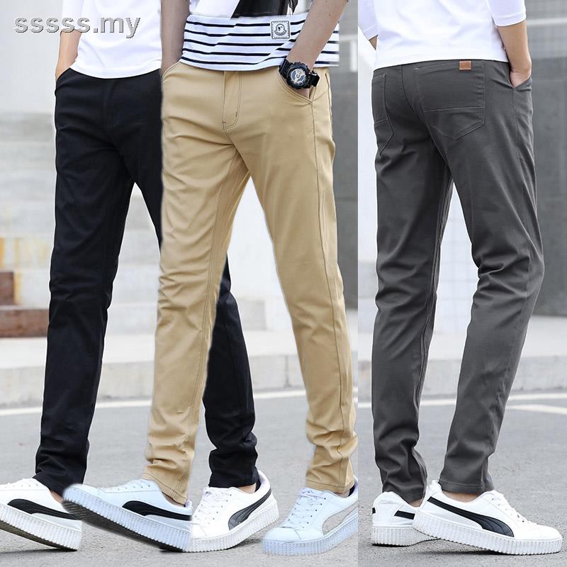 black khaki skinny pants