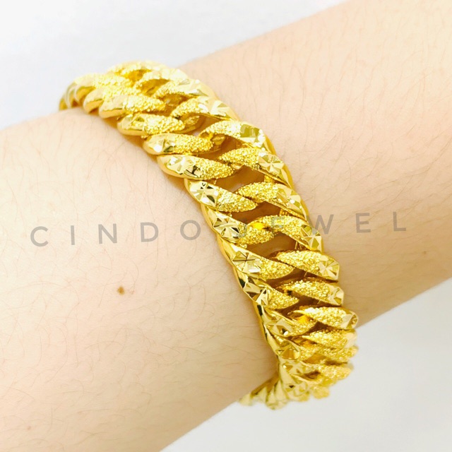 GELANG SAJAT 1.5CM EMAS KOREA | Shopee Malaysia