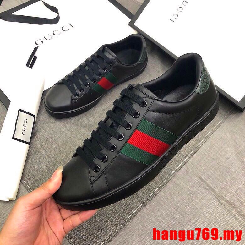 gucci tennis shoes black