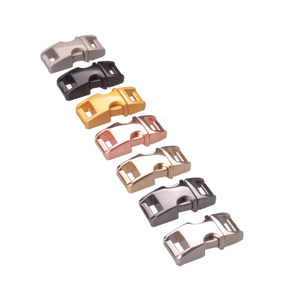 3/8' 10mm High Quality Metal Buckle Gun Grey Gold Silver Rose Matte Black Bronze DIY Handmade Paracord Bracelet Making