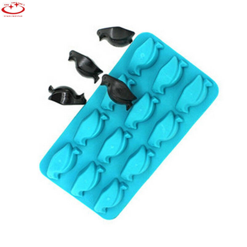 Penguin Shape Silicone Ice Cube Tray Freeze Mold Bar Jelly Chocolate Mold Maker