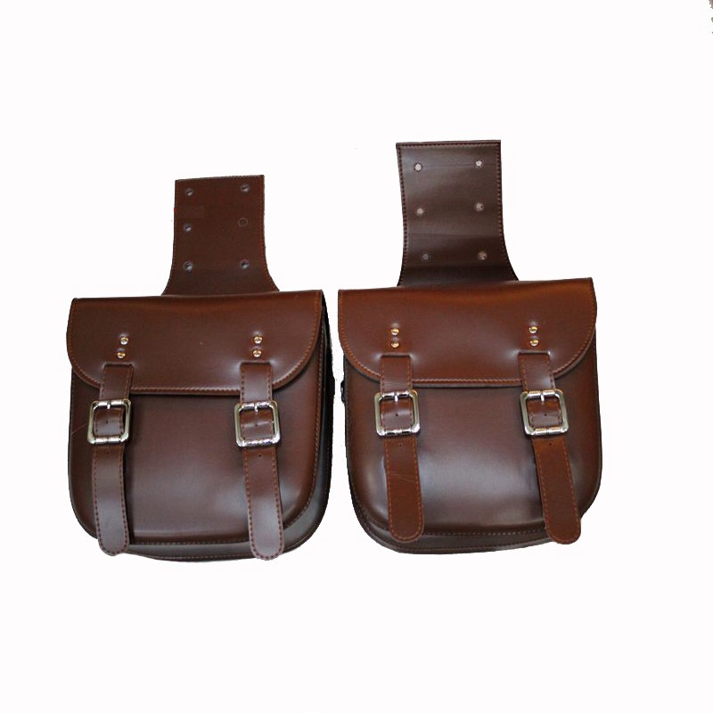 side leather bag for bike