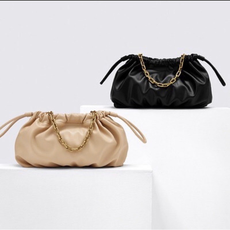 Charles & Keith Chain Drawstring bag | Shopee Malaysia