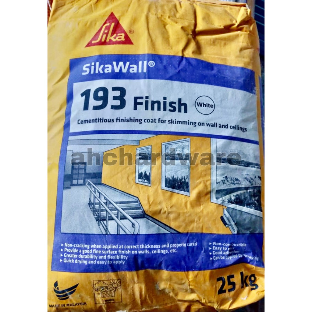 SIKA WALL 193 FINISH / SIMEN SKIM HALUS 193 | Shopee Malaysia