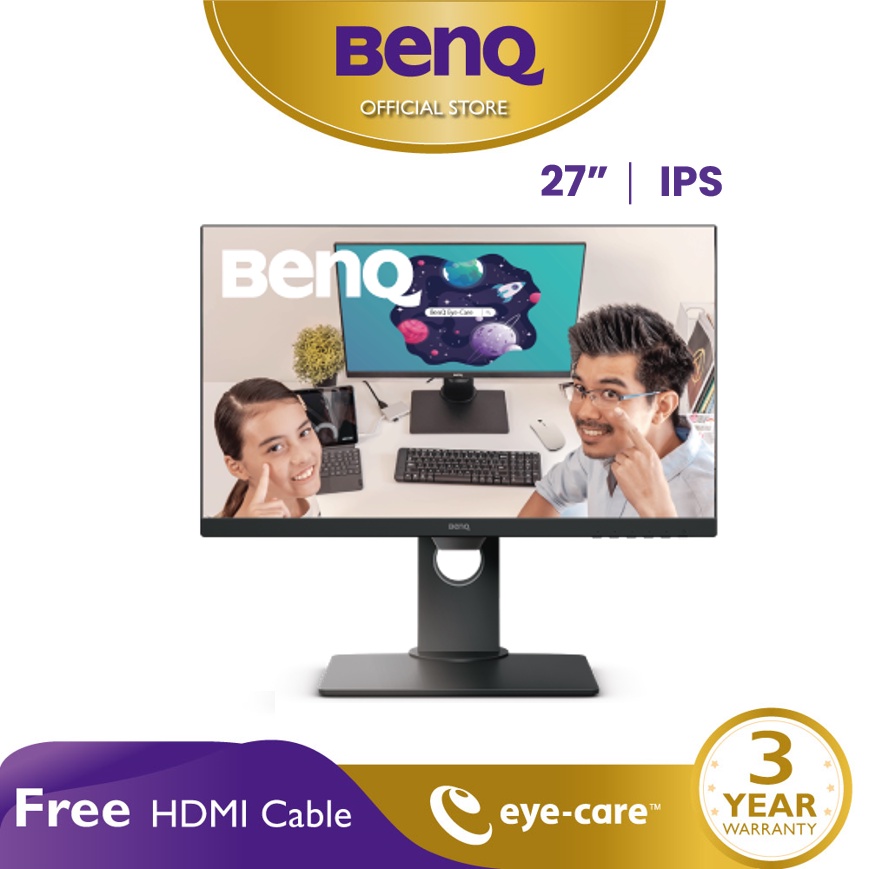 BenQ GW2780T Home and Office Monitor (27"/IPS/60Hz/HDMI v1.4/Height ...