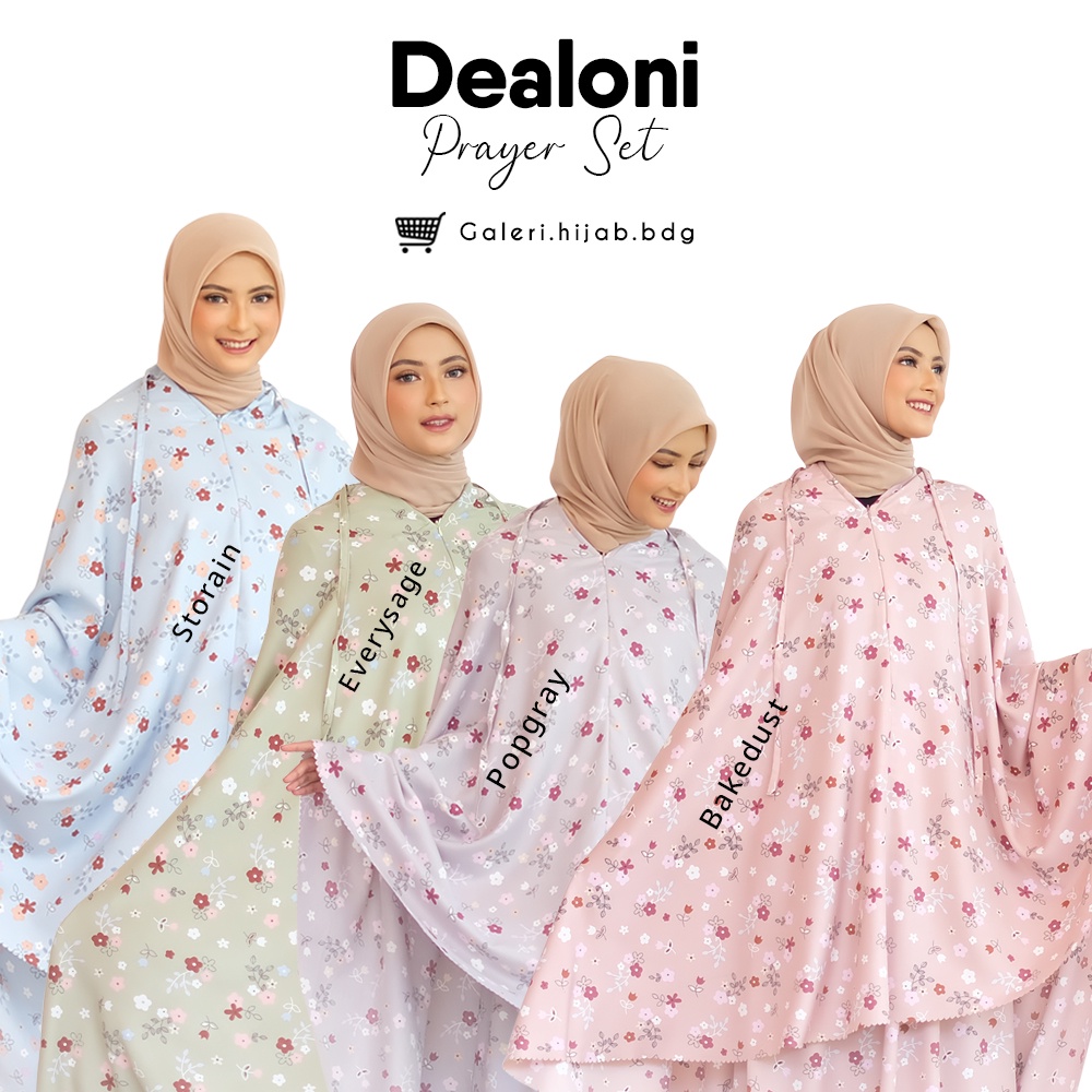 Dealoni Prayer Gown set / Prayer Gown Premium Motif / Prayer Gown