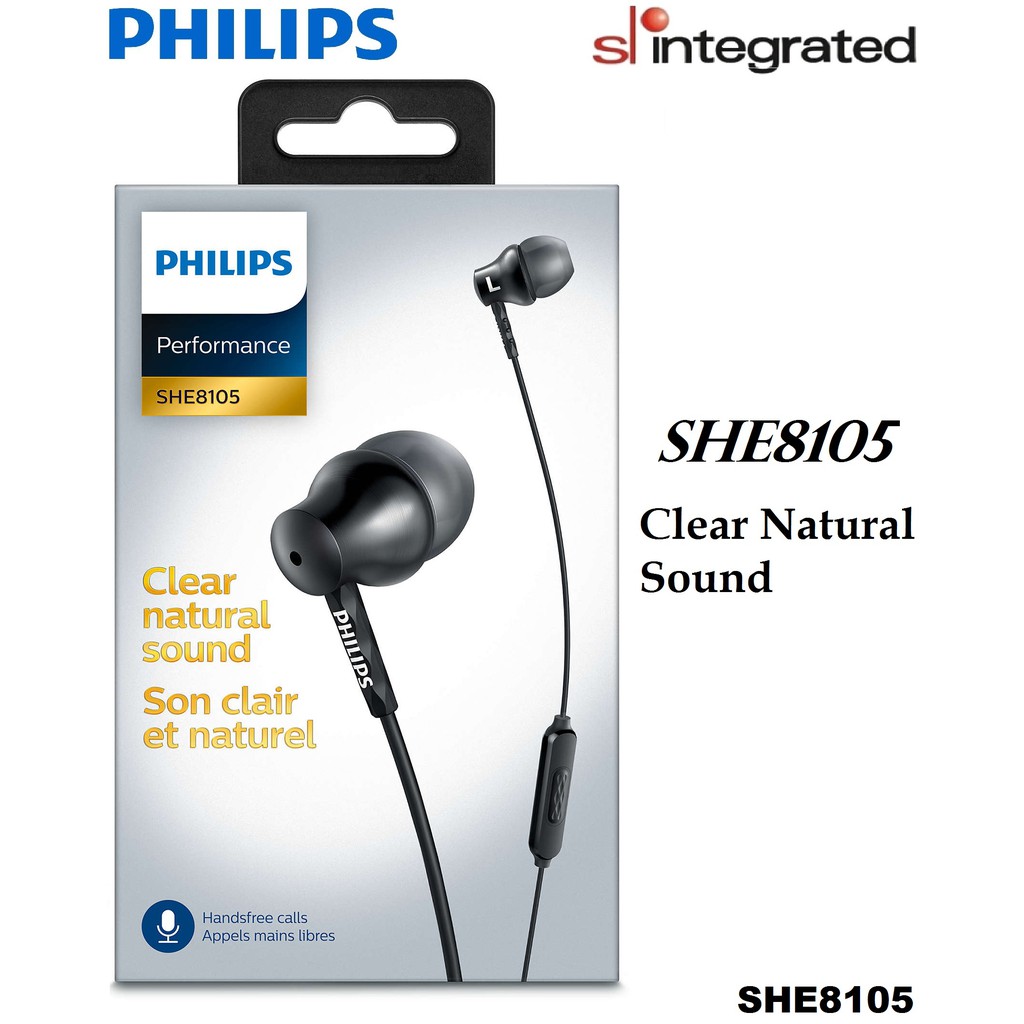 Philips Performance She8105 Earbud Headphones Shopee Malaysia