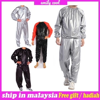 [M'sia] Ready StockHeavy Duty Fitness Weight Loss Sweat Sauna Suit Exercise Gym