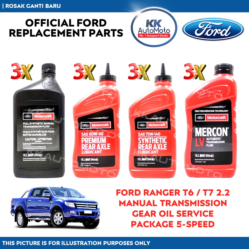 Ford Ranger T6 / T7 2.2 5Speed Genuine Ford Gearbox Axle Mercon Manual