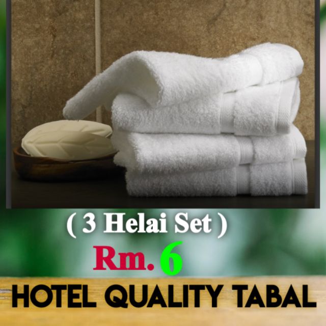 TUALA MUKA TUALA HOTEL Tuala muka kualiti hotel ni susah nak dapat kat mana-mana kan Saiz: Tuala Muka 30 ''X 30cm ''
