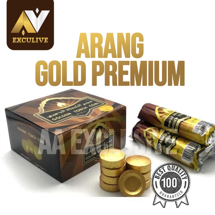 Arang Bukhoor Gold charcoal premium Golden torch coal Shopee Malaysia