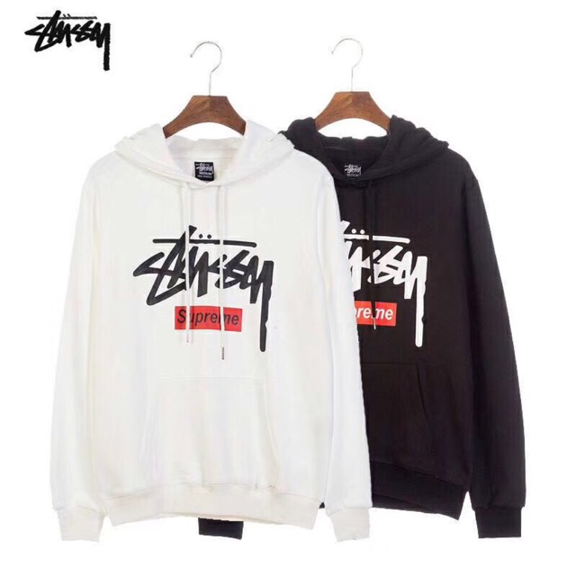 supreme x stussy hoodie