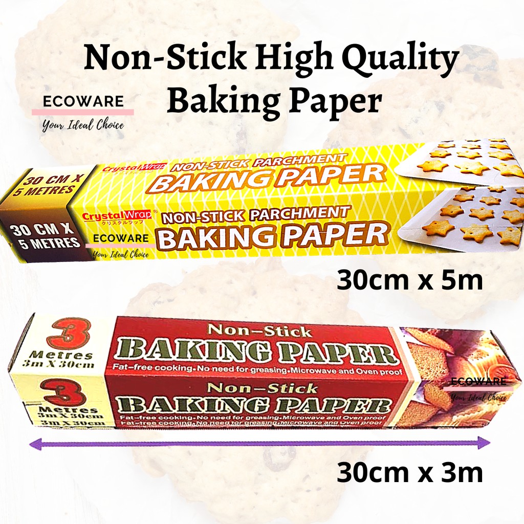 30cm Non-Stick Microwave and Oven Proof Baking Paper Cook Tools Kertas ...