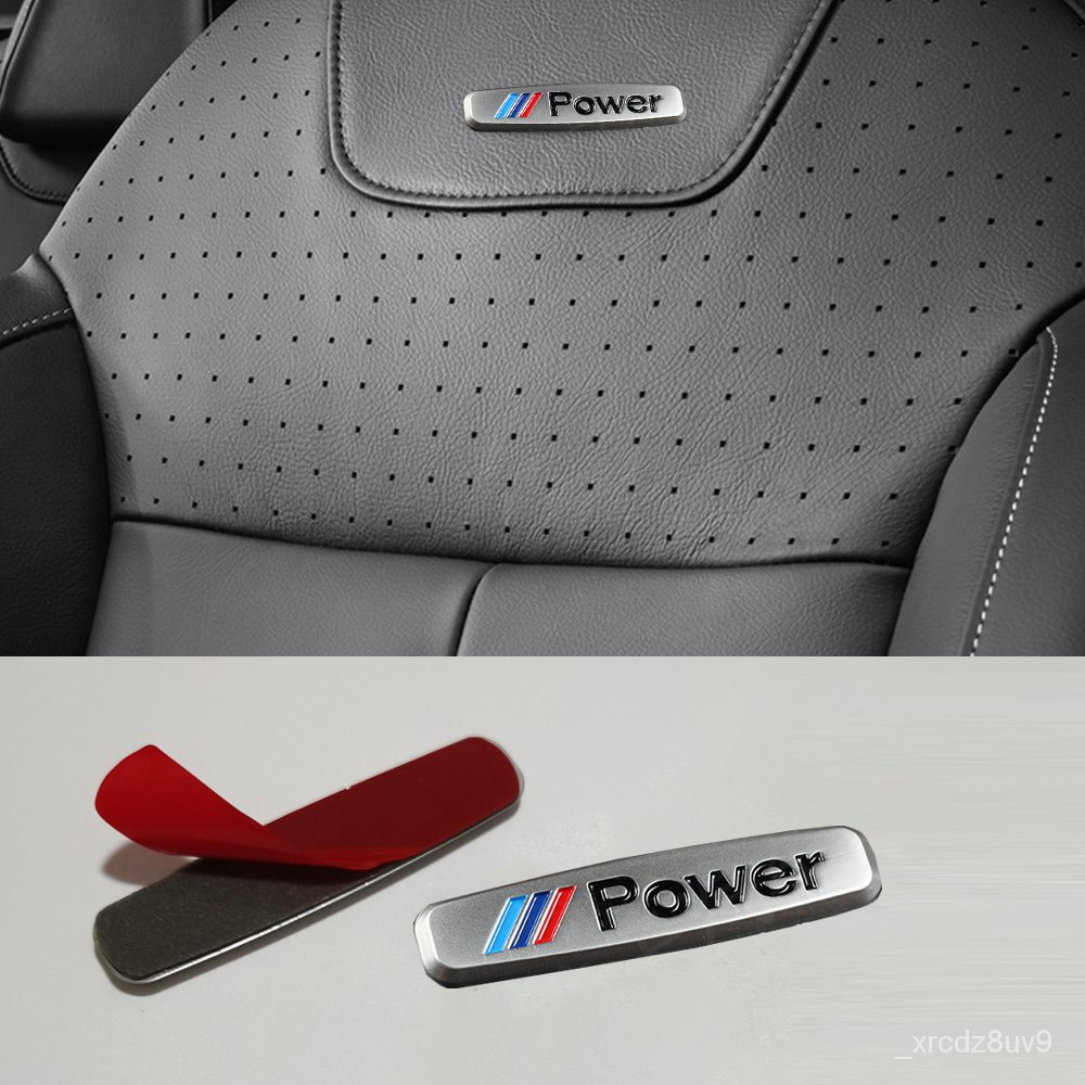 2pcs Car Seat Sticker ///Power Logo Sticker For BMW E39 E30 E46 E60 E36 E90 E38 E80 E70 M2 M5 M3 Z8 X1 X3 X5 X6 X7 BMW S