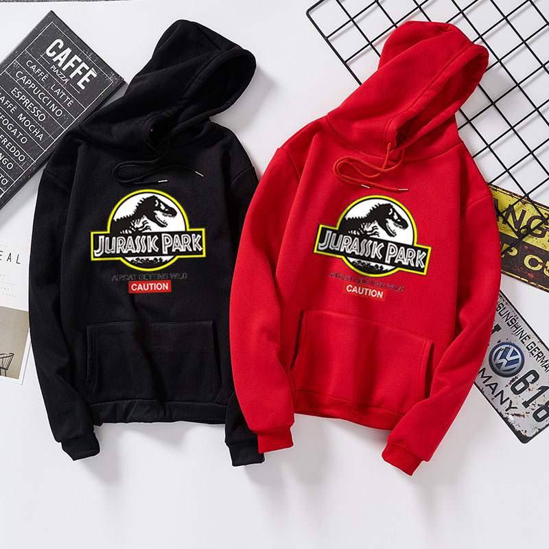 Jurassic park chunky hoodie for fall/winter chunky hoodie for men and women with