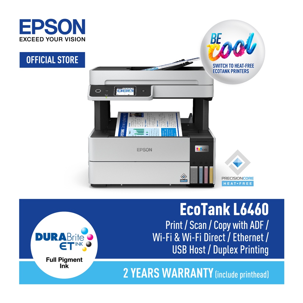 Epson EcoTank L6460 A4 Ink Tank Printer | Shopee Malaysia