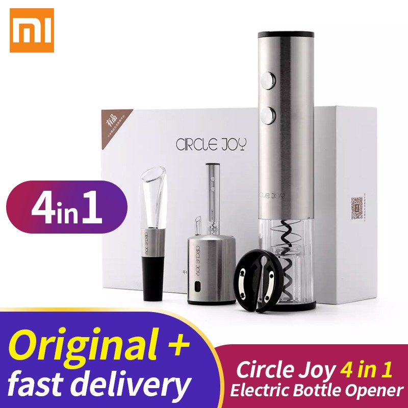 Xiaomi Mijia Circle Joy 4 in 1 Electric Bottle Opener set Red wine stopper Red wine decanter