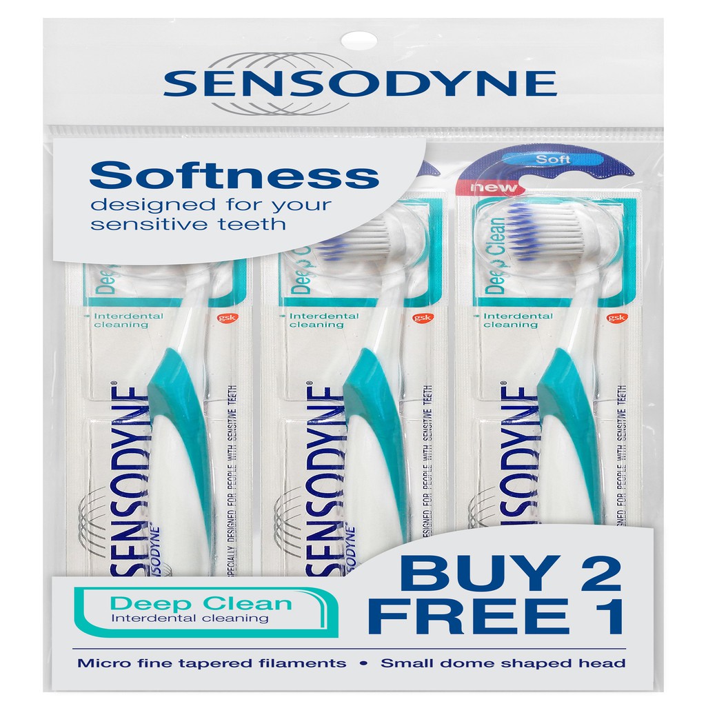 2 sensodyne sensitive toothbrush soft sensitive teeth
