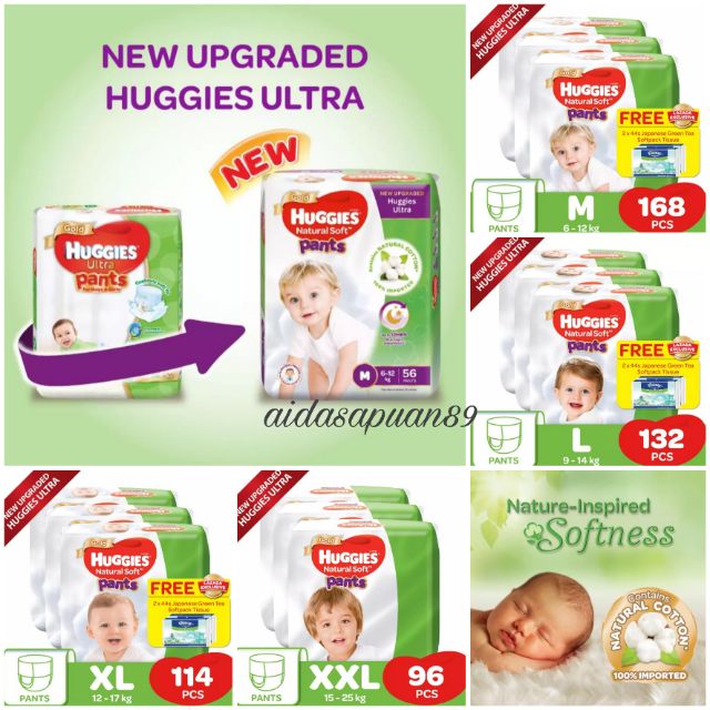 huggies natural soft pants