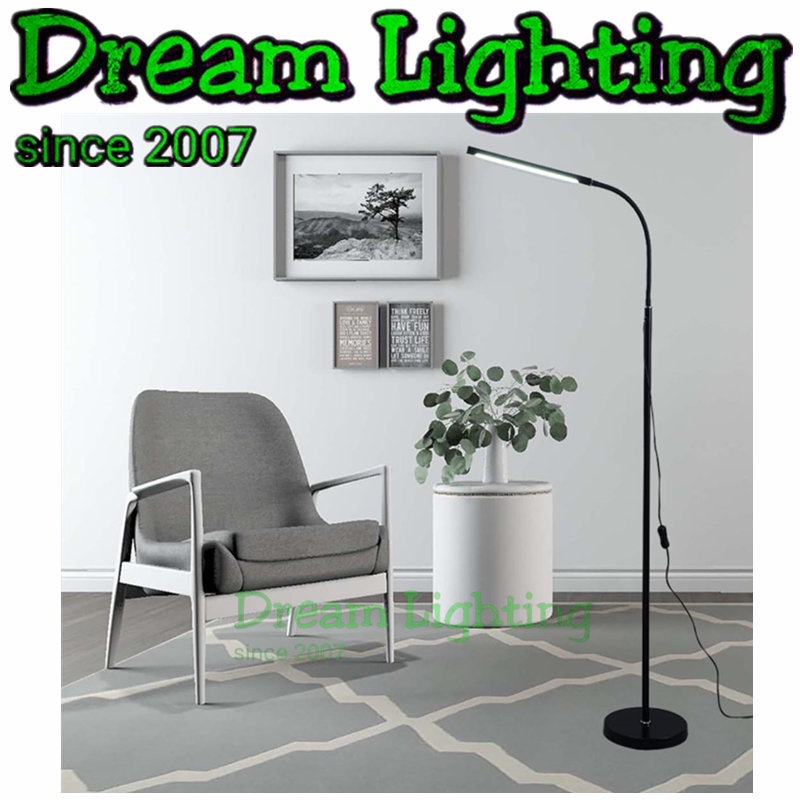 Dream Lighting / LED Floor Lamp Stand Flexible Swing Arm For Living ...