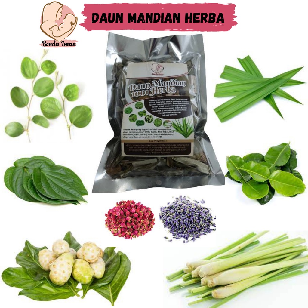 Bonda Iman Mandian Herba Tradisional Daun Mandian Bersalin Dan Berpantang Bunjut Serom 8887