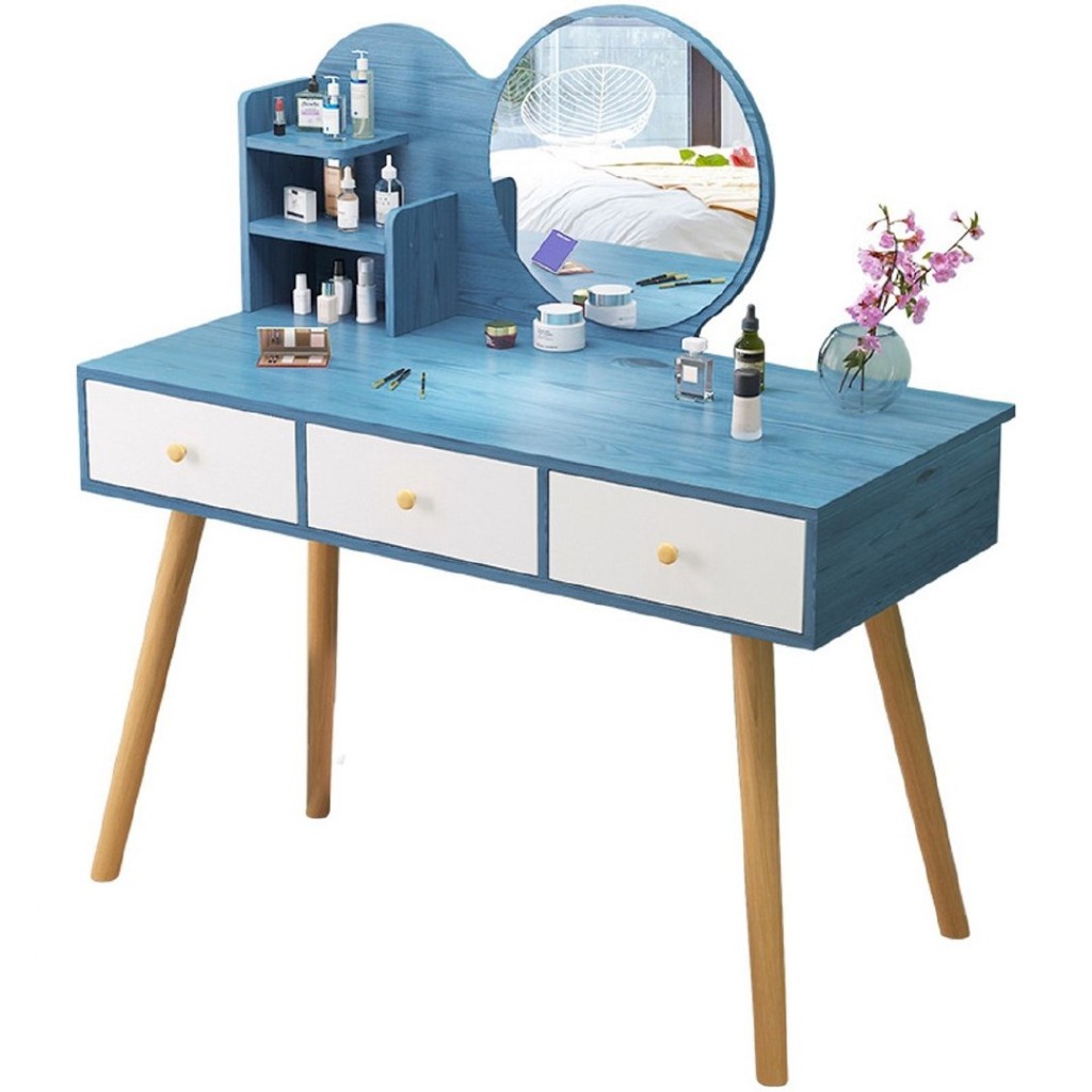 Nordic Wooden Dressing Table With Vanity Mirror Three Drawer Makeup Organiser Rack Meja Solek Shopee Malaysia Nordic Wooden Dressing Table With Vanity Mirror Three Drawer Makeup Organiser Rack Meja Solek Shopee Malaysia