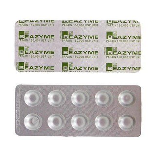 beazyme papain  unit tablets ubat surut bengkak  shopee