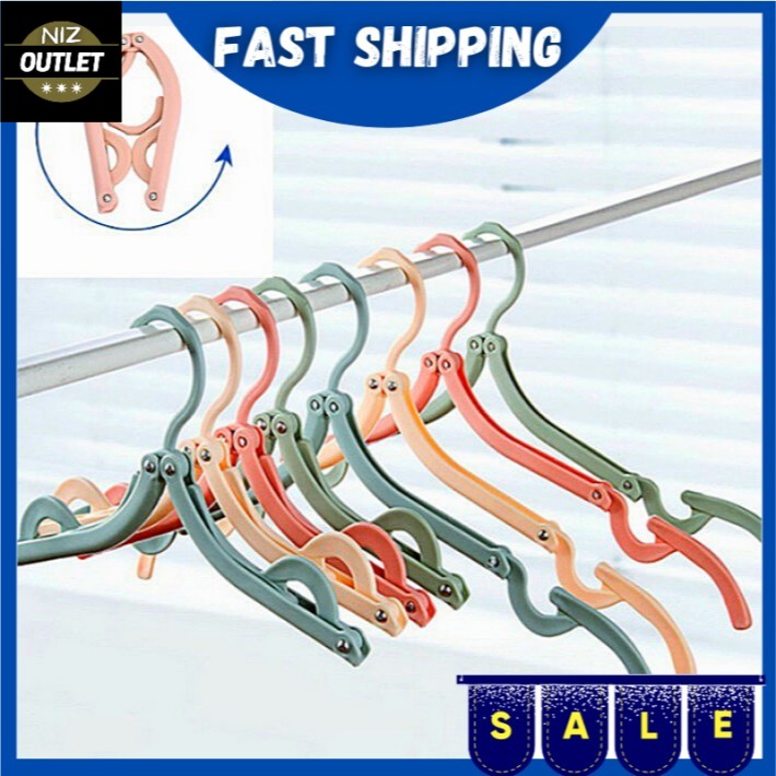 🌟NEW🌟Thick Foldable Travel Clothes Hanger Enhanced Model Kepit Baju ...