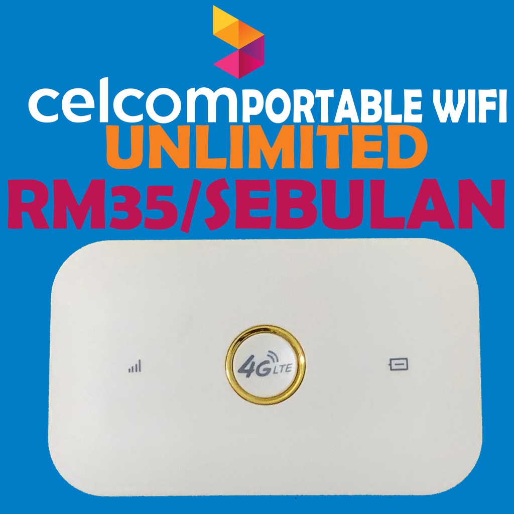 PORTABLE WIFI + FREE SIM CELCOM UNLIMITED DATA RM35 ...