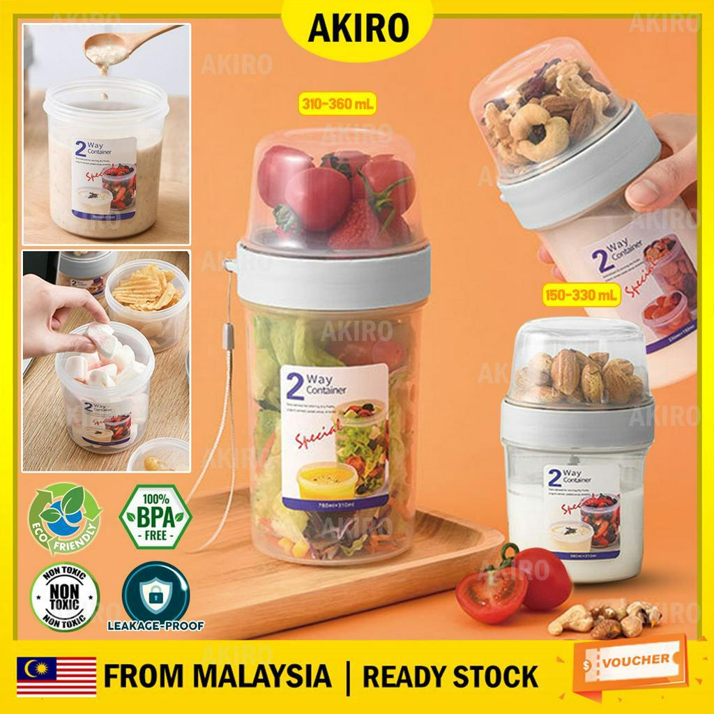 AKIRO Air Sealed Food Container Spice Bean Nuts Seed Porridge Cereal Salad Storage Pantry Organizer Bekas Kedap Udara